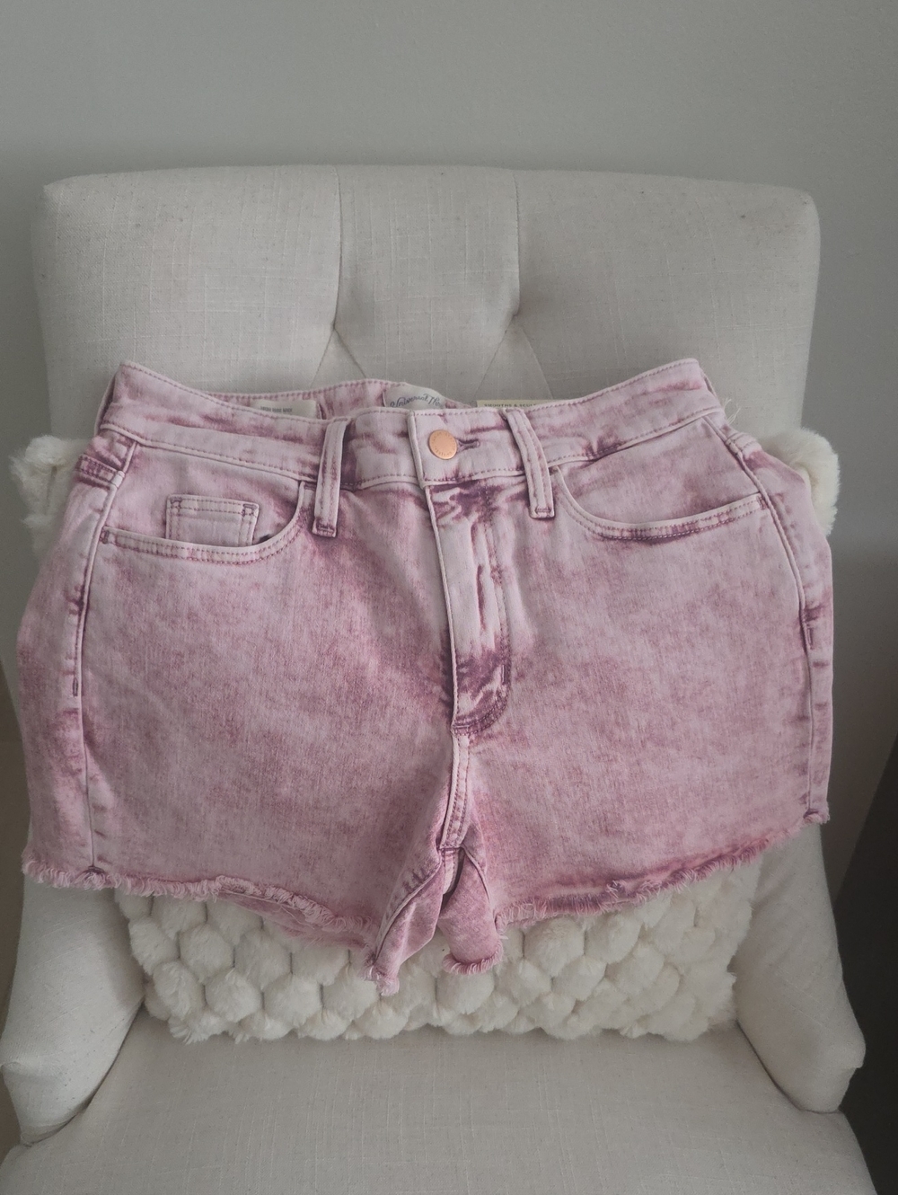 Universal Thread Pink Washed Denim Shorts